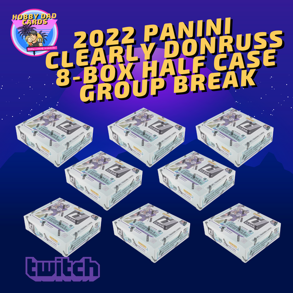 Group break: 2022 NFL Panini Clearly Donruss Hobby 8-Box Break (Half Case) - Pick Your Team
